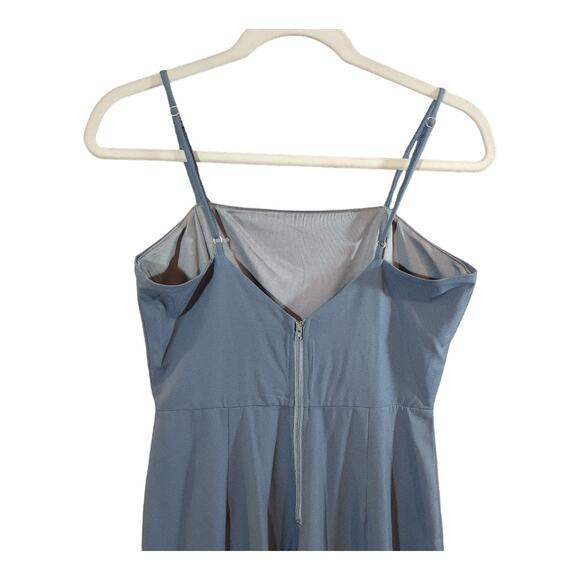 Windsor Sleeveless Straight Leg Square Neck Jumpsuit in Blue Women's S - Picture 4 of 5